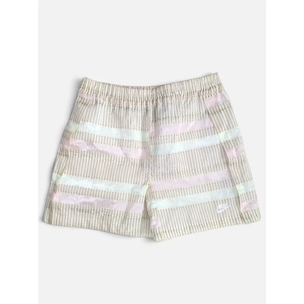 Nike NWT Women's Sportswear Earth Day Pastel Striped Athletic Shorts